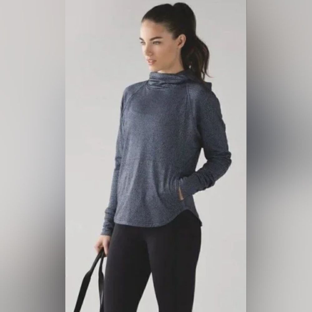 Lululemon 10 Pullover Long Sleeve Hoodie Athleisure Activewear Outdoors Layers - Picture 2 of 12